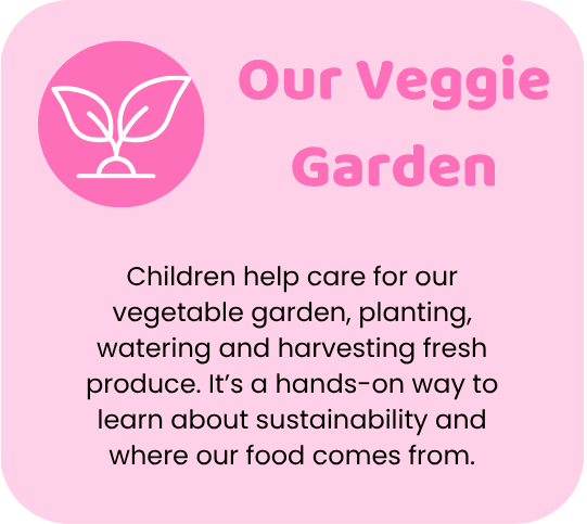 Cuddles 4 Kids Punchbowl early learning center vegetable garden philosophy detailing hands-on food education